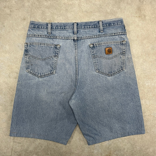 (38) Vintage Carhartt Jean Shorts